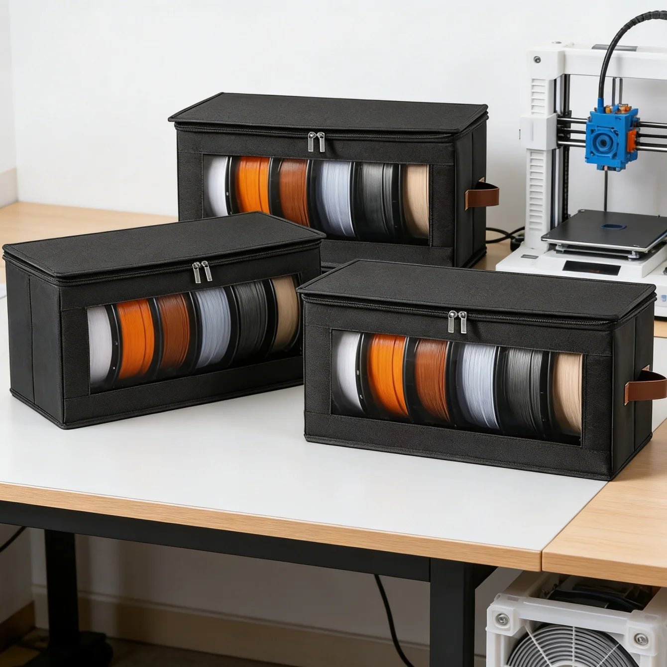 Filament Storage Bag - 3D Printer Filament Storage Containers, 3D Printing Accessories Holder Rack for Home, Office Workshop - Tango's TechFilament Storage Bag - 3D Printer Filament Storage Containers, 3D Printing Accessories Holder Rack for Home, Office WorkshopTango's TechTango's Tech