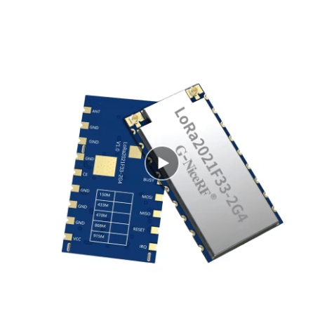 G-NiceRF LoRa2021F33-2G4 High-Power LoRa Module (2-Pack), 2.4GHz & Sub-GHz, LR2021 Chipset, FLRC up to 2.6Mbps - Tango's TechG-NiceRF LoRa2021F33-2G4 High-Power LoRa Module (2-Pack), 2.4GHz & Sub-GHz, LR2021 Chipset, FLRC up to 2.6MbpsTango's TechTango's Tech
