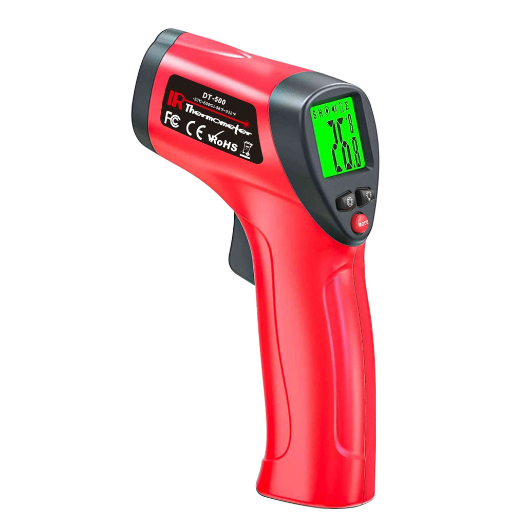 Infrared Thermometer Gun — Non-Contact Laser Pyrometer, -50~500°C with Backlit LCD - Tango's TechInfrared Thermometer Gun — Non-Contact Laser Pyrometer, -50~500°C with Backlit LCDTango's TechTango's Tech
