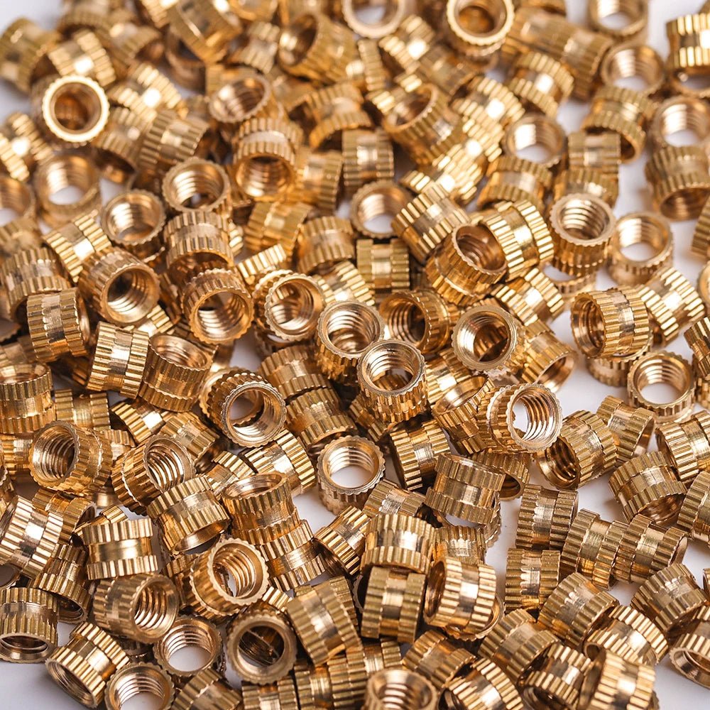 M2 M2.5 M3 M4 M5 M6 Brass Heat Insert Nut Hot Melt Nutinsert Thread Knurled Double Twill Embedment Nuts 3D Printer Accessories - Tango's TechM2 M2.5 M3 M4 M5 M6 Brass Heat Insert Nut Hot Melt Nutinsert Thread Knurled Double Twill Embedment Nuts 3D Printer AccessoriesTango's TechTango's Tech