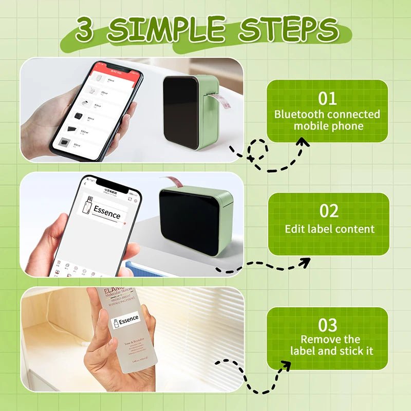 Marklife P15 Thermal Label Printer — Wireless Bluetooth Label Maker, Ink-Free 20ppm Printing - Tango's TechMarklife P15 Thermal Label Printer — Wireless Bluetooth Label Maker, Ink-Free 20ppm PrintingTango's TechTango's Tech