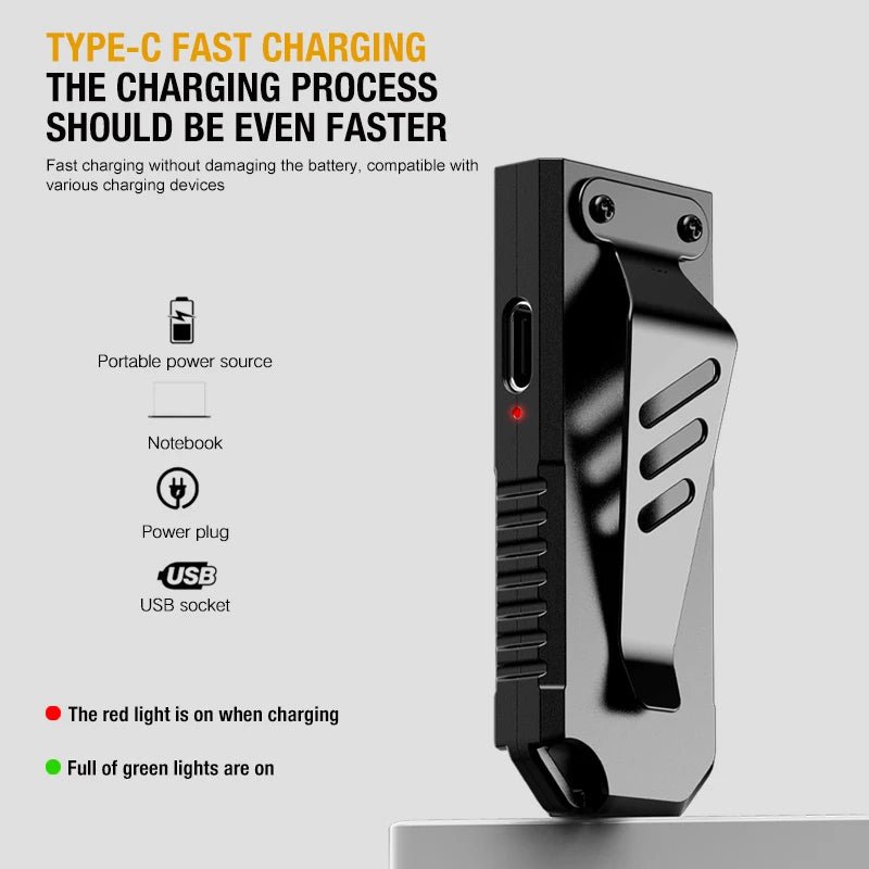 Mini Keychain Flashlight — Rechargeable Emergency EDC - Tango's TechMini Keychain Flashlight — Rechargeable Emergency EDCFlashlights & LightingTango's TechTango's Tech