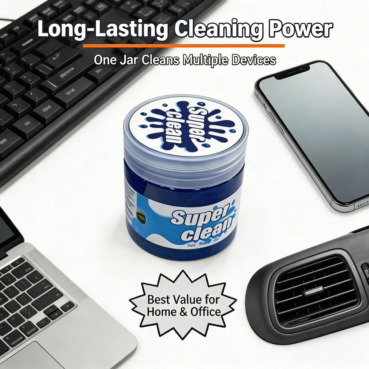 Reusable Cleaning Gel — Dust Cleaner for Keyboards & Vents - Tango's TechReusable Cleaning Gel — Dust Cleaner for Keyboards & VentsHome & KitchenTango's TechTango's Tech