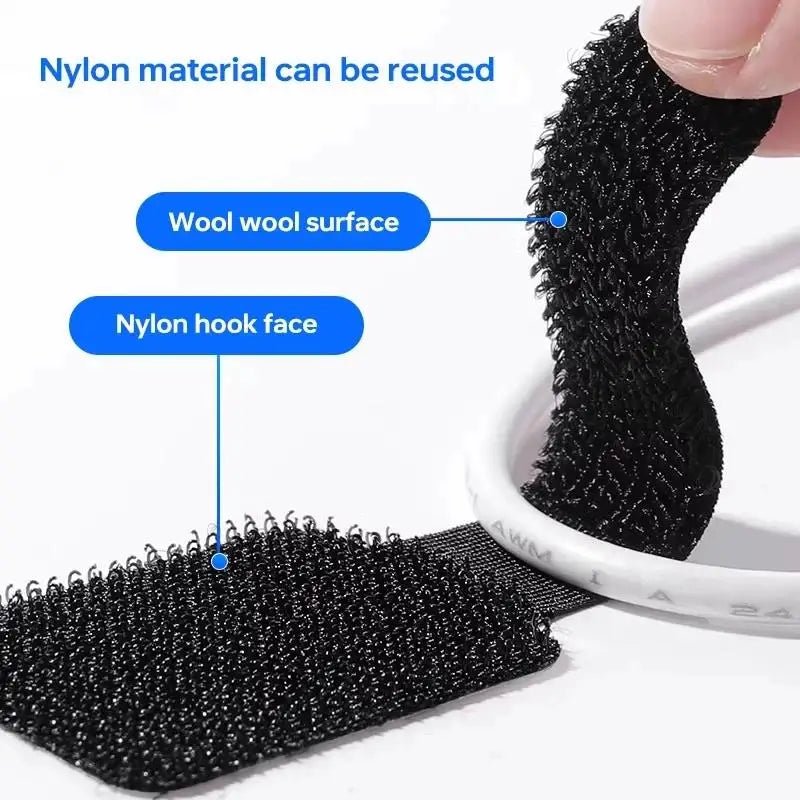 Reusable Fastening Cable Ties — Adjustable Cord Organizer - Tango's TechReusable Fastening Cable Ties — Adjustable Cord OrganizerCables & OrganizationTango's TechTango's Tech