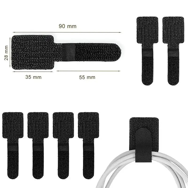 Reusable Fastening Cable Ties — Adjustable Cord Organizer - Tango's TechReusable Fastening Cable Ties — Adjustable Cord OrganizerCables & OrganizationTango's TechTango's Tech