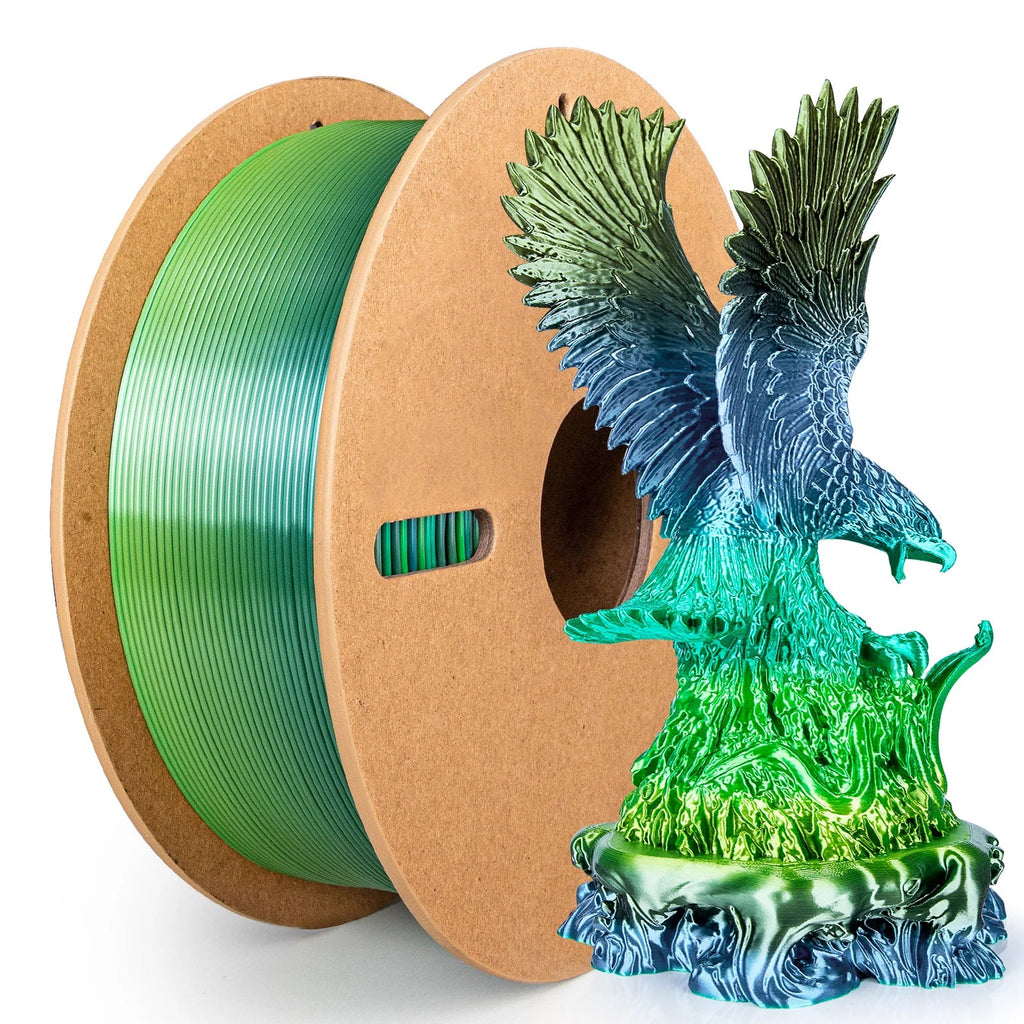 Silk Rainbow PLA Filament 1.75mm Forest Series 500g/1KG Spool Shiny Fast Color Gradient 3D Printer Filament,Fit Most FDM Printer - Tango's TechSilk Rainbow PLA Filament 1.75mm Forest Series 500g/1KG Spool Shiny Fast Color Gradient 3D Printer Filament,Fit Most FDM PrinterTango's TechTango's Tech