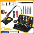 Soldering Iron Kit Welding Tool, Soldering Kit with LCD Digital Multimeter, 60W Soldering Iron with 5 Extra Tips, Stand - Tango's TechSoldering Iron Kit Welding Tool, Soldering Kit with LCD Digital Multimeter, 60W Soldering Iron with 5 Extra Tips, StandTango's TechTango's Tech
