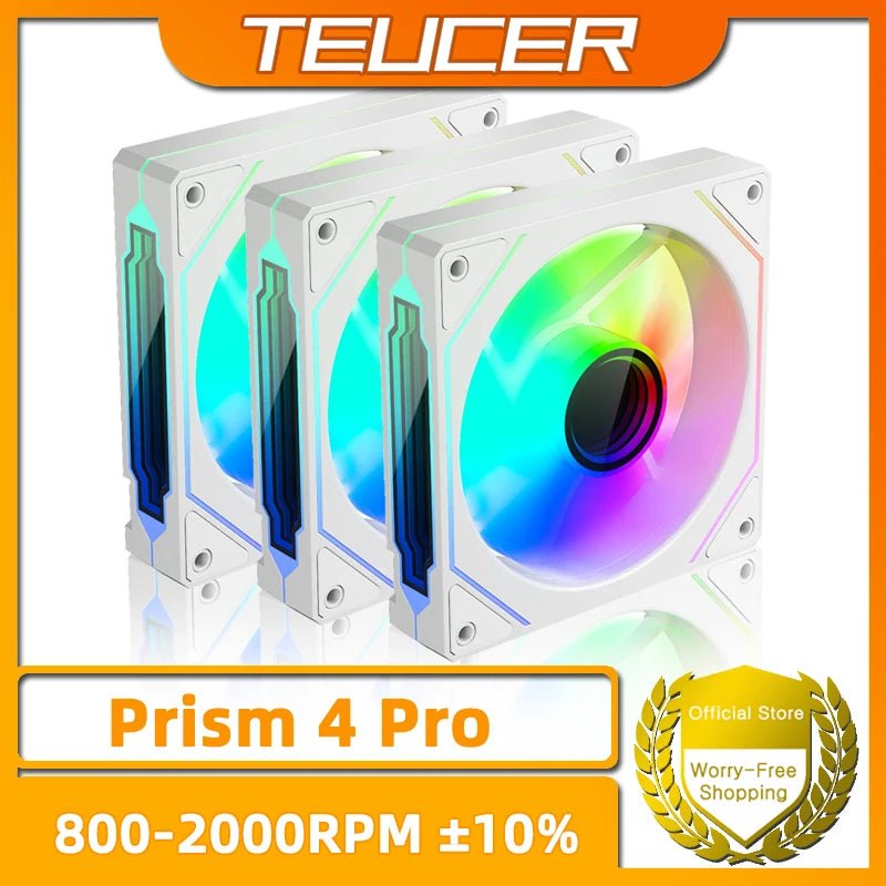 TEUCER Prism4 Pro 120mm ARGB PC Case Fans — 4-Pack PWM - Tango's TechTEUCER Prism4 Pro 120mm ARGB PC Case Fans — 4-Pack PWMPC Cooling & ComponentsTango's TechTango's Tech