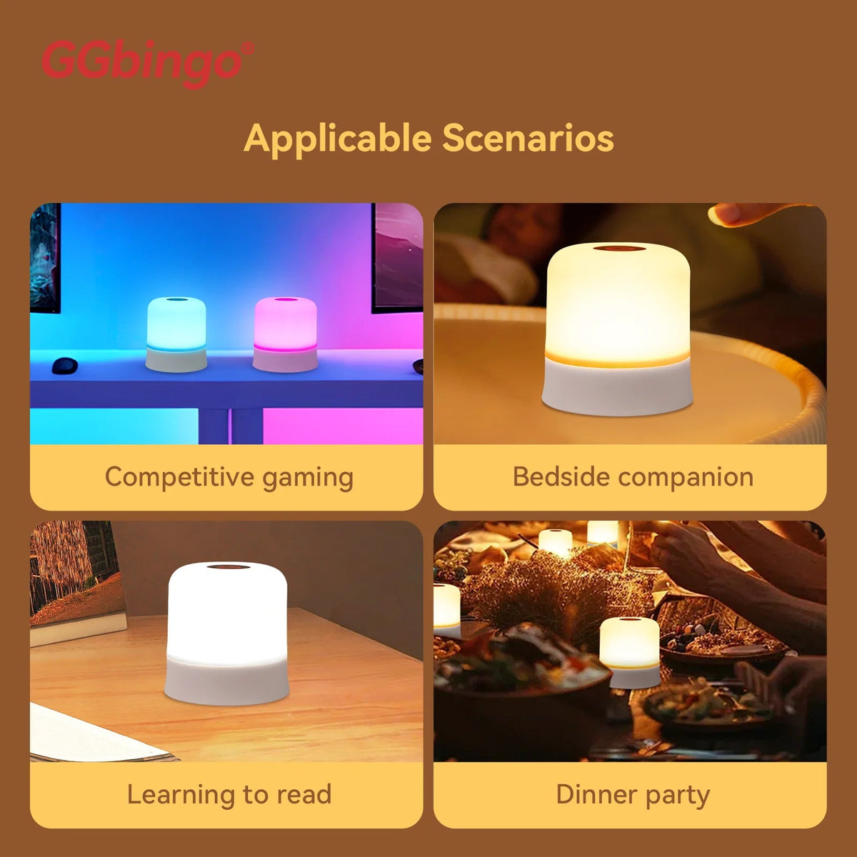 Touch Night Light — RGB Dimmable Rechargeable Table Lamp - Tango's TechTouch Night Light — RGB Dimmable Rechargeable Table LampFlashlights & LightingTango's TechTango's Tech