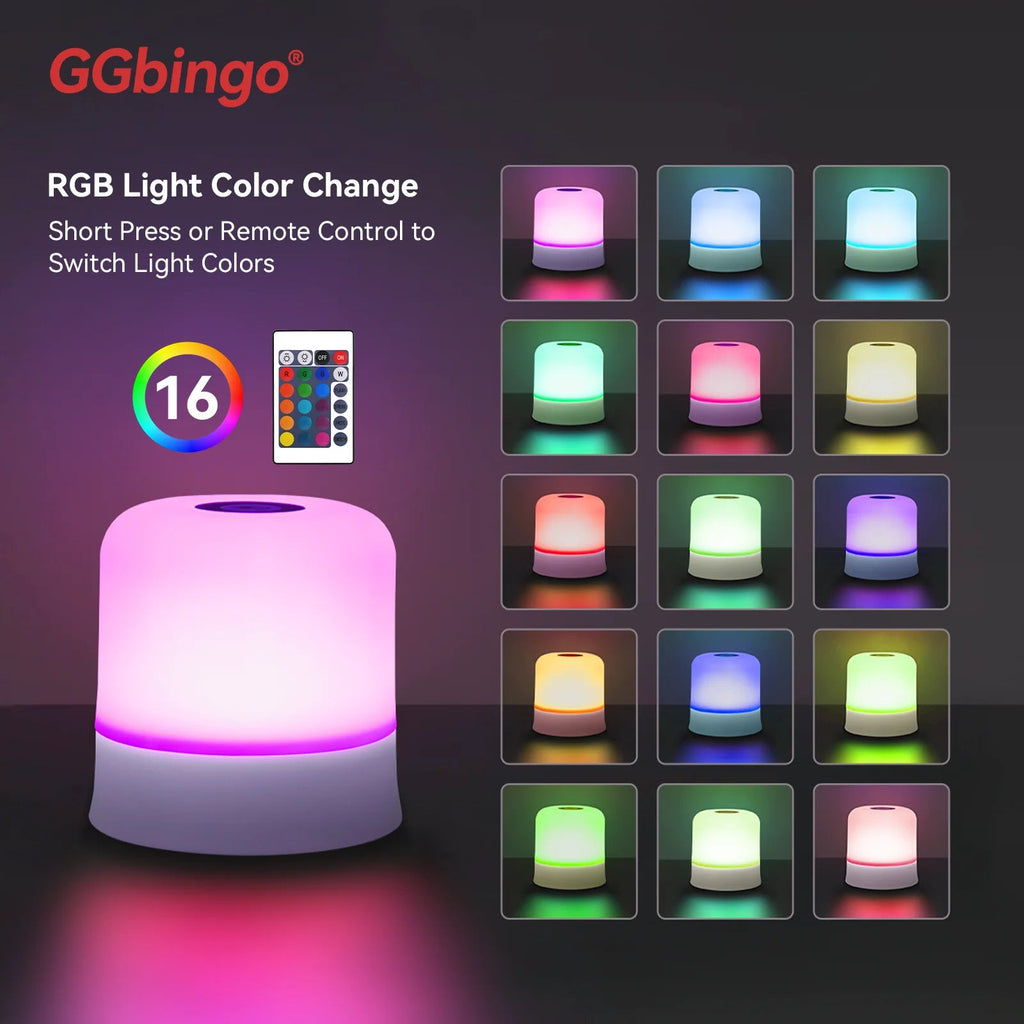 Touch Night Light — RGB Dimmable Rechargeable Table Lamp - Tango's TechTouch Night Light — RGB Dimmable Rechargeable Table LampFlashlights & LightingTango's TechTango's Tech