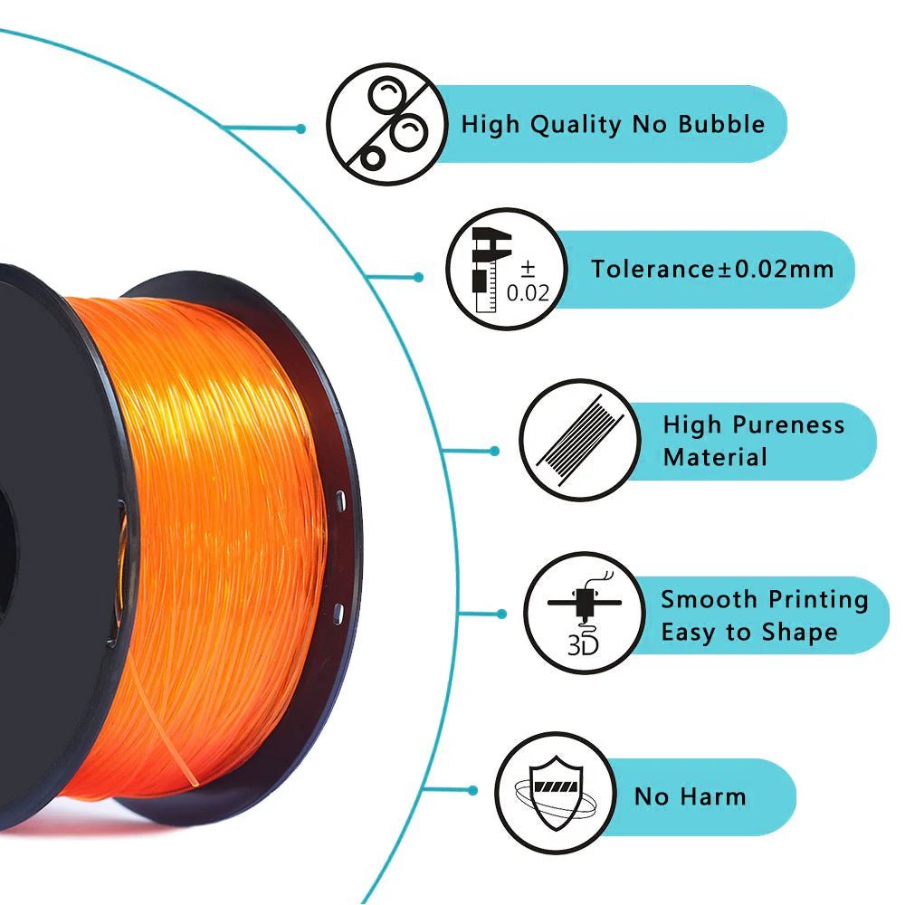 TPU 3D Printer Flexible Filament 250g 1.75mm Length 80M - Tango's TechTPU 3D Printer Flexible Filament 250g 1.75mm Length 80MTango's TechTango's Tech