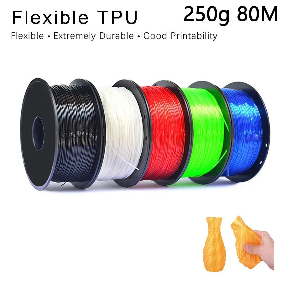 TPU 3D Printer Flexible Filament 250g 1.75mm Length 80M - Tango's TechTPU 3D Printer Flexible Filament 250g 1.75mm Length 80MTango's TechTango's Tech