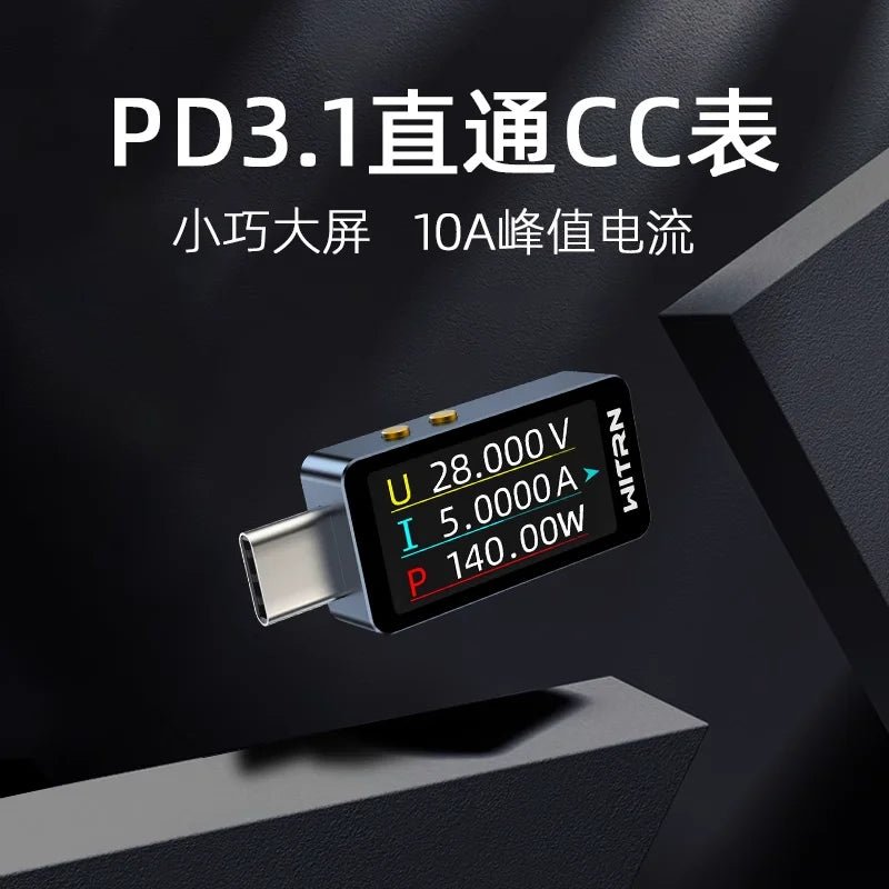 WITRN CC1 USB-C Power Meter — PD3.1 Voltage, Current & Wattage Tester with Color Screen - Tango's TechWITRN CC1 USB-C Power Meter — PD3.1 Voltage, Current & Wattage Tester with Color ScreenElectronics & GadgetsTango's TechTango's Tech