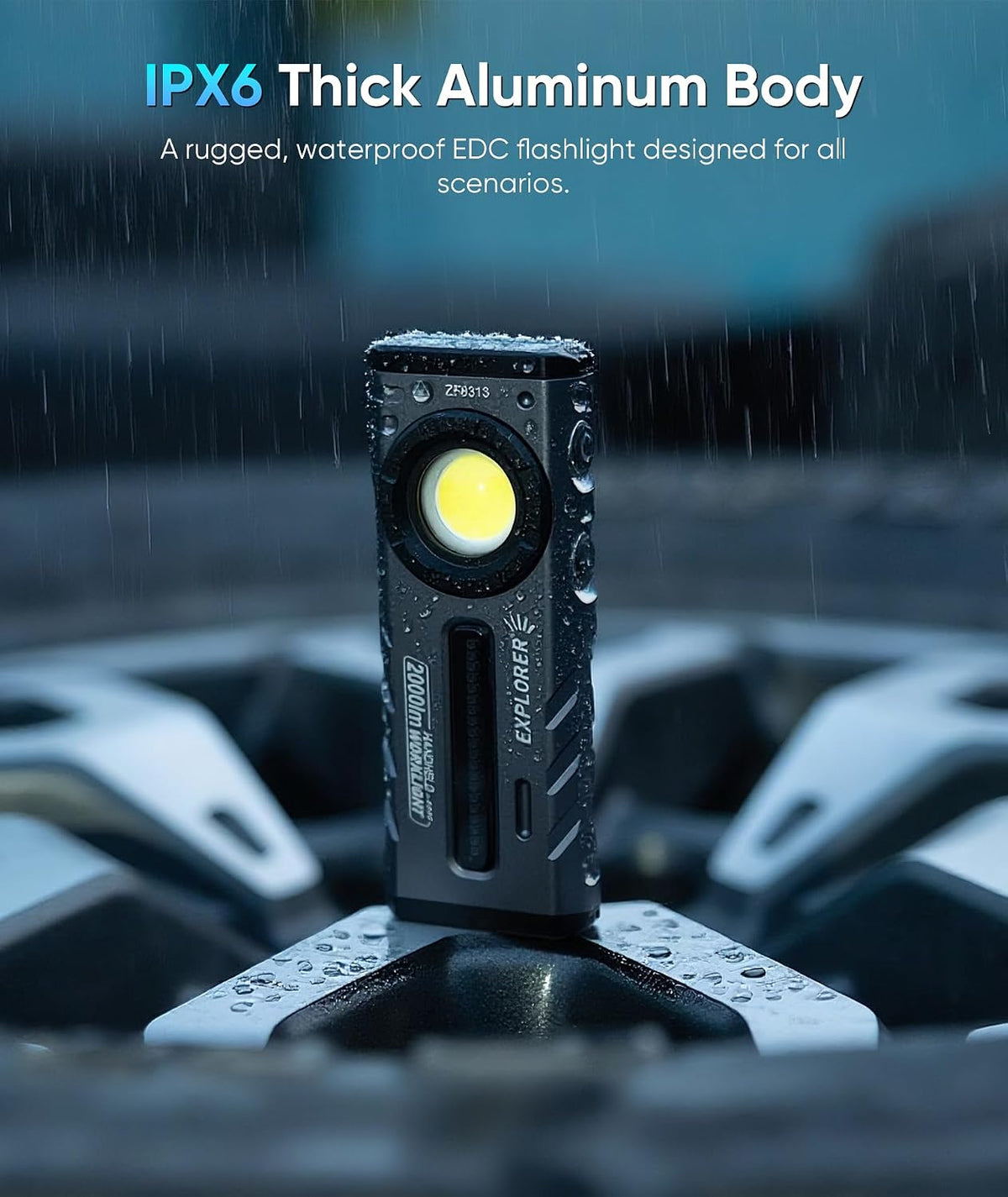 ZF8313 EDC Flashlight 2000 Lumens — Rechargeable Magnetic - Tango's TechZF8313 EDC Flashlight 2000 Lumens — Rechargeable MagneticFlashlights & LightingHOTLIGHTango's Tech